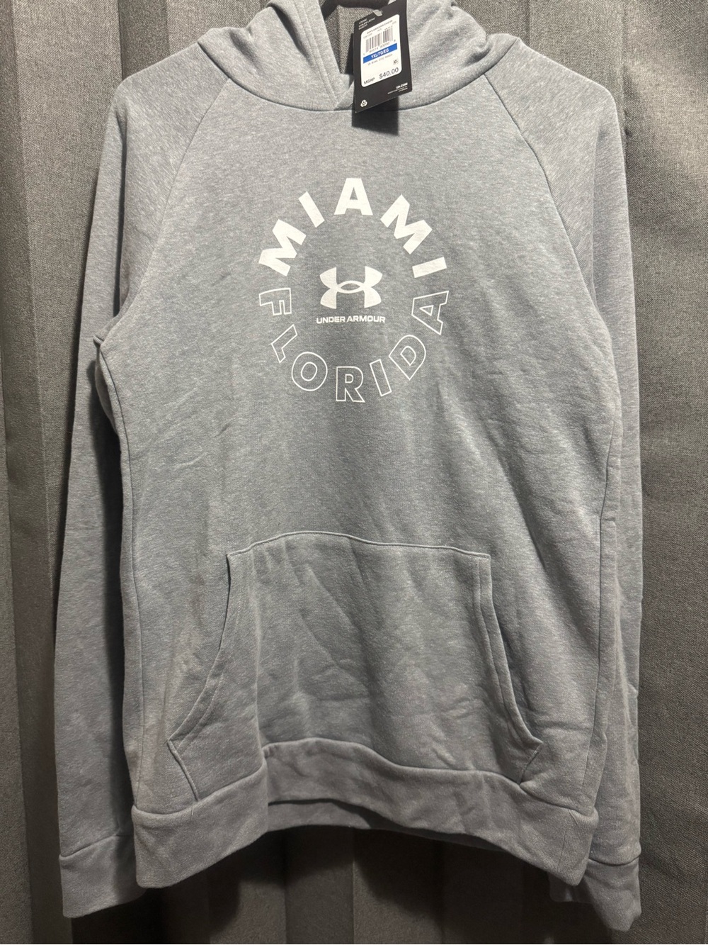 Under Armour Gray Miami Florida Pullover Hoodie